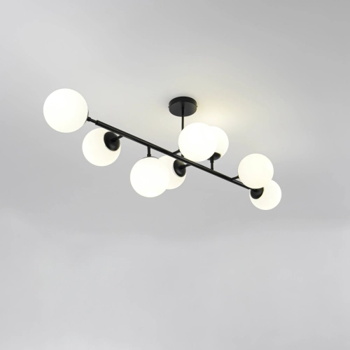 Lampa wisząca Dorado czarna 8xE14