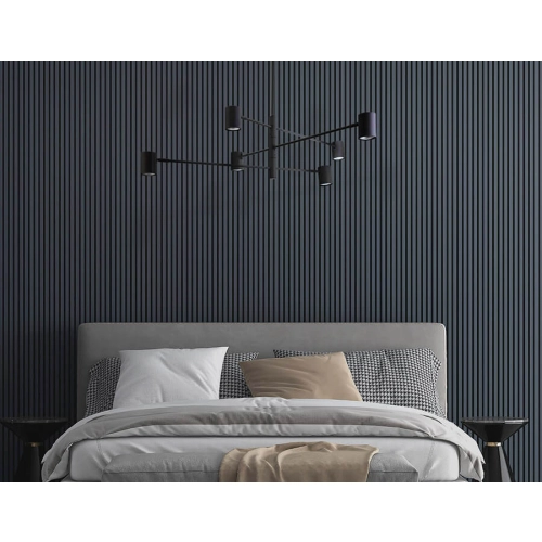 Lampa wisząca Snow 6 czarna 6xGU10