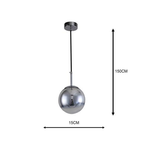 Lampa wisząca Palla chrom 1xE14