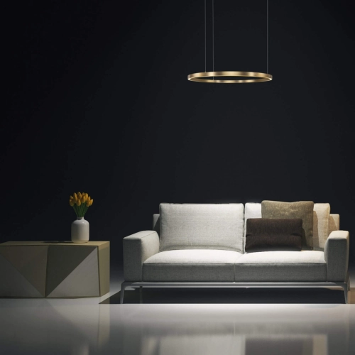 Lampa wisząca Midway złota LED 3000K