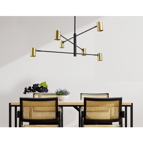 Lampa wisząca Snow 6 złota 6xGU10
