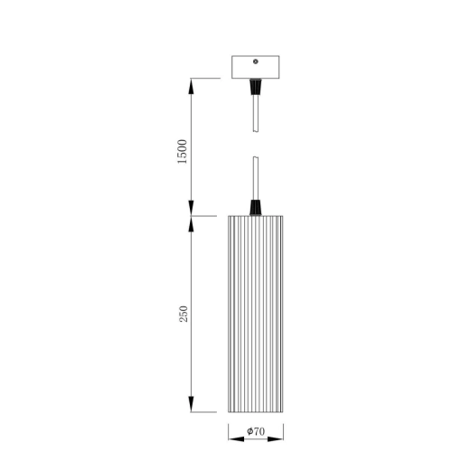 Lampa wisząca Tokio biała 1xGU10