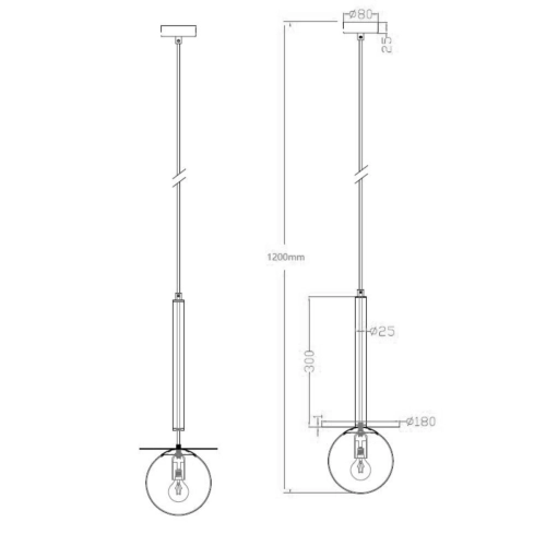 Lampa wisząca Roma 1 złota 1xE14