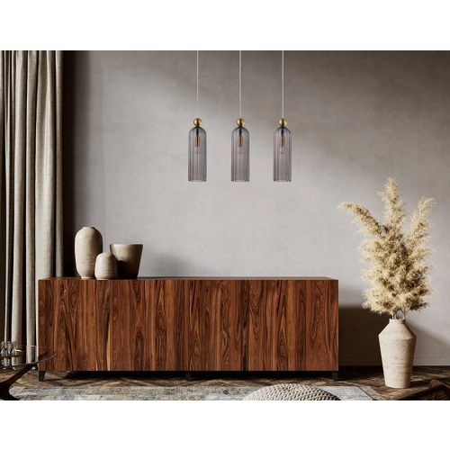 Lampa wisząca Piega 1 smoked 1xE14