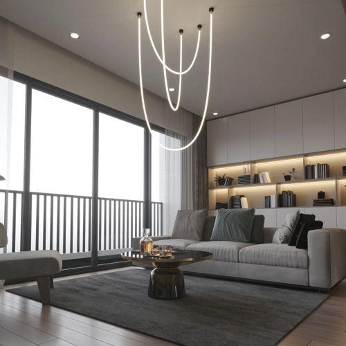 Lampa wisząca Rope Light 2 m biała Tuya Smart LED CCT