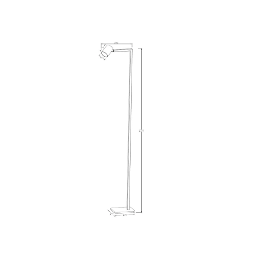 Lampa podłogowa Snow biała 1xGU10