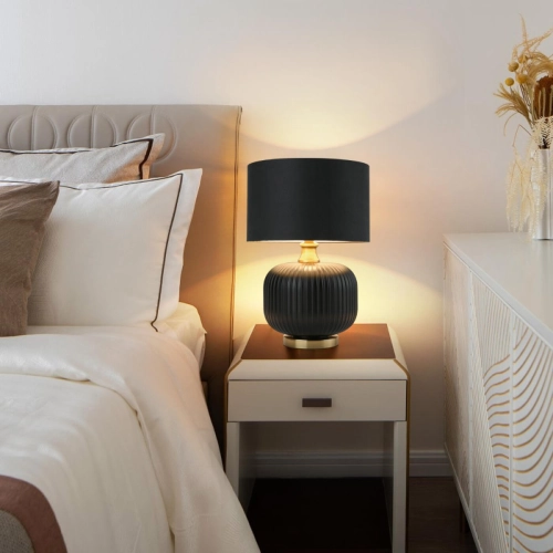 Lampa stołowa Tamiza czarna 1xE27