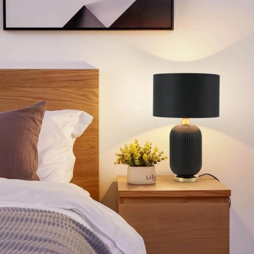 Lampa stołowa Tamiza czarna 1xE27