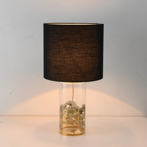 Lampa stołowa Sunflower czarno - transparentna 1xE27