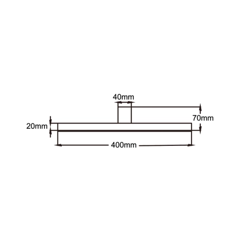 Kinkiet Nevada 40 cm biały IP44 LED 4000K