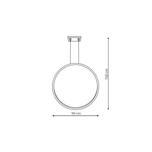 Lampa wisząca Mirror biała LED 3000K