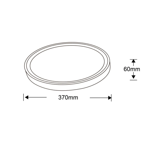 Plafon Vegas 40 cm biały LED 4000K