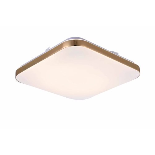 Plafon kwadratowy Babilon 38 cm złoty LED 4000K