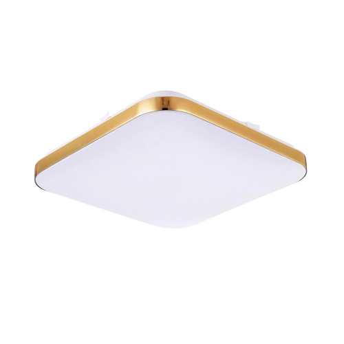 Plafon kwadratowy Babilon 33 cm złoty LED 4000K