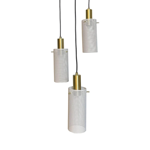 Lampa wisząca Tirana 3 biała 3xE27