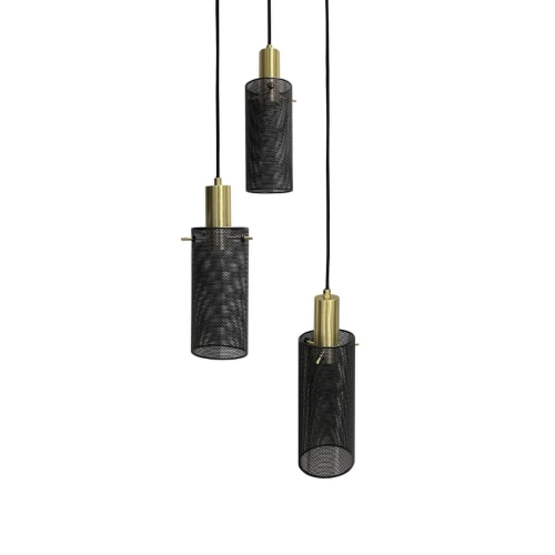 Lampa wisząca Tirana 3 czarna 3xE27