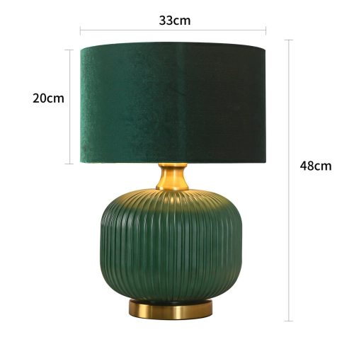 Lampa stołowa Tamiza zielona 1xE27
