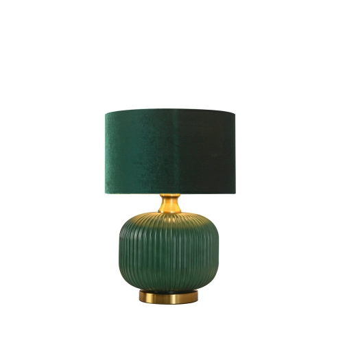 Lampa stołowa Tamiza zielona 1xE27