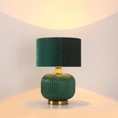 Lampa stołowa Tamiza zielona 1xE27