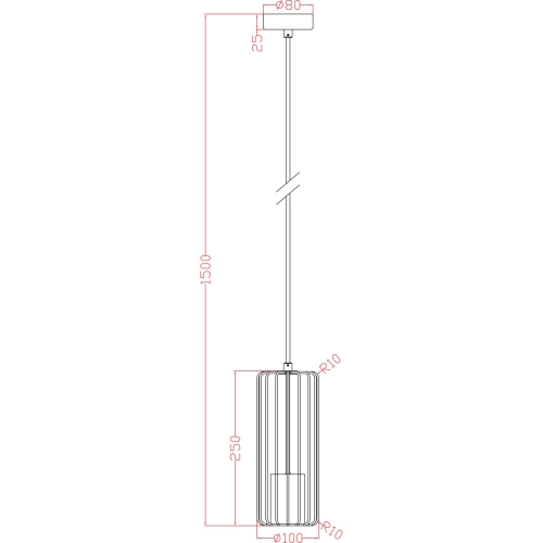 Lampa wisząca Sintra czarna 1xGU10