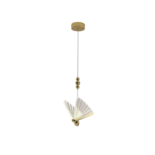 Lampa wisząca Mariposa 1 złota LED CCT