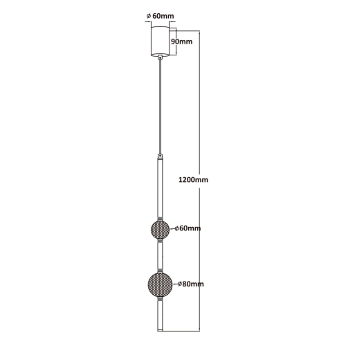 Lampa wisząca Vaku złota LED 4000K