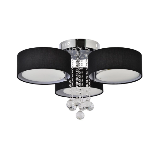 Plafon Gambela czarny 3xE27 LED