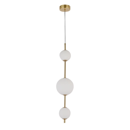 Lampa wisząca pionowa Dorado złota LED CCT
