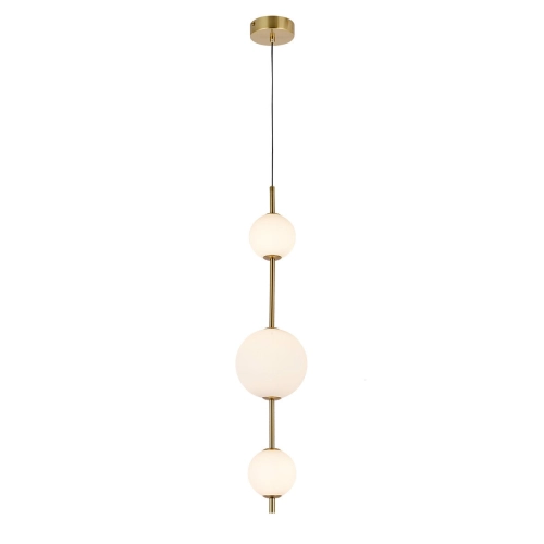 Lampa wisząca pionowa Dorado złota LED CCT