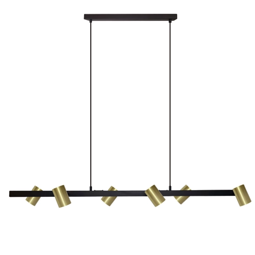 Lampa wisząca Snow 6 złoto - czarna 6xGU10