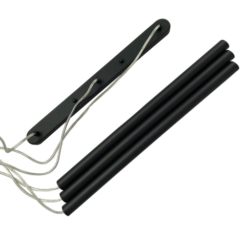 Lampa wisząca Lungo 3 linia czarna 3xG9