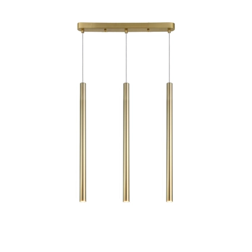 Lampa wisząca Lungo 3 linia złota 3xG9