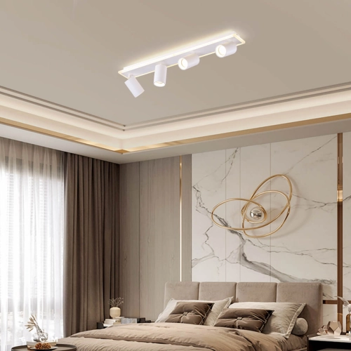 Zestaw reflektorów plafon Parma biały 4xGU10 plus LED