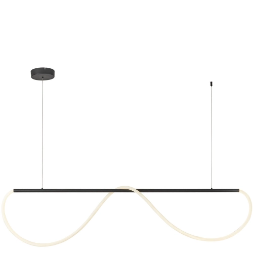 Lampa wisząca Meleca M czarna LED CCT