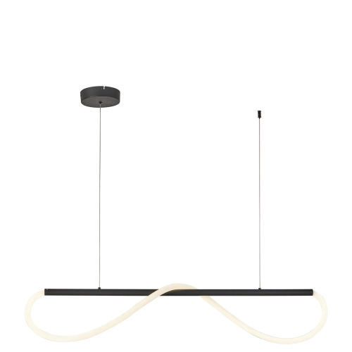 Lampa wisząca Meleca S czarna LED 4000K
