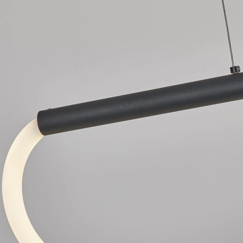 Lampa wisząca Meleca S czarna LED 4000K