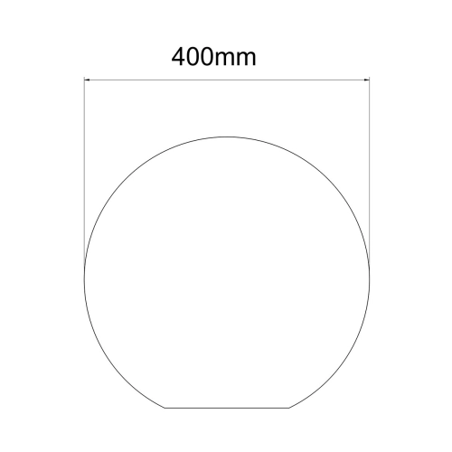 Lampa ogrodowa Gaja 40 cm biała 1xE27