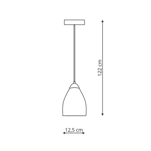 Lampa wisząca Niki transparentna 1xE14
