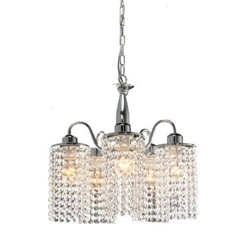 Lampa wisząca Bright Star srebrna 5xE27