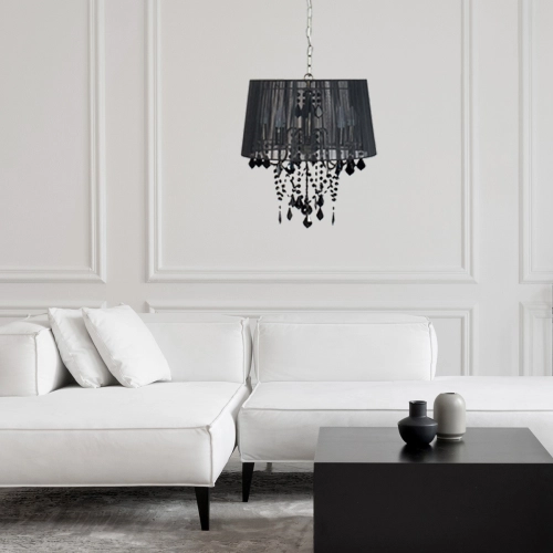 Lampa wisząca Mona czarna 5xE14