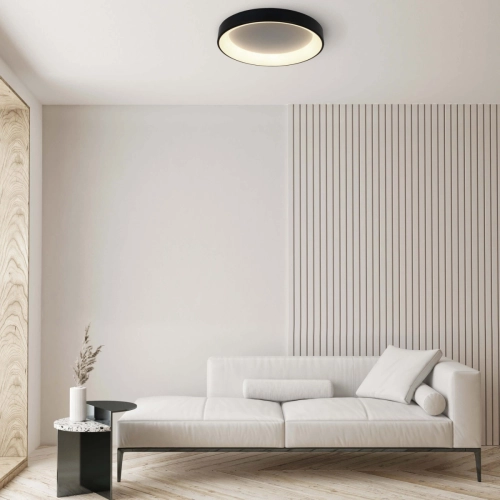 Plafon Georgia 60 cm czarny LED CCT