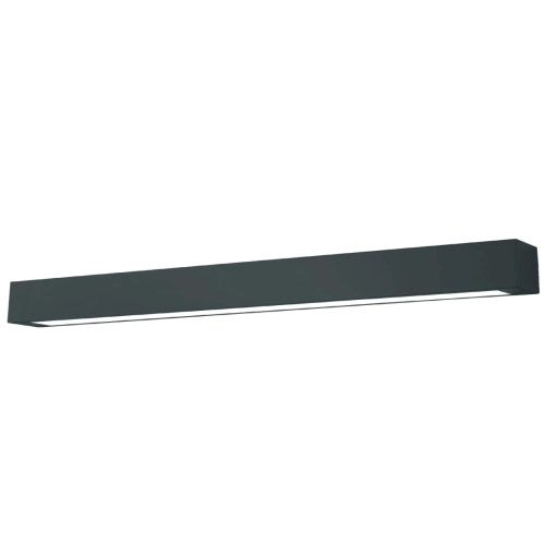 Ibros sufitowy czarny duży 24W 4000K IP44