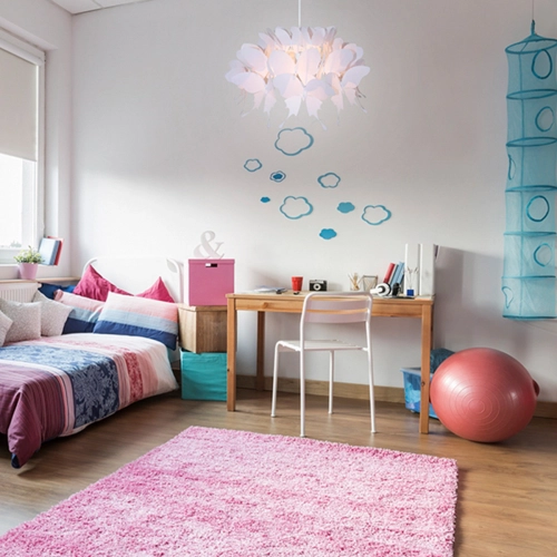 Lampa wisząca Farfalla różowa 1xE27
