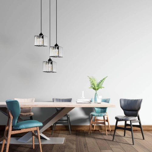 Lampa wisząca Galactico czarna 3xE27
