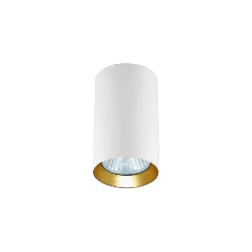 Tuba natynkowa Manacor 9 cm biało - złote 1xGU10