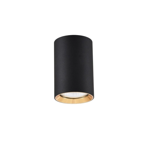 Tuba natynkowa Manacor 9 cm czarno - złota 1xGU10