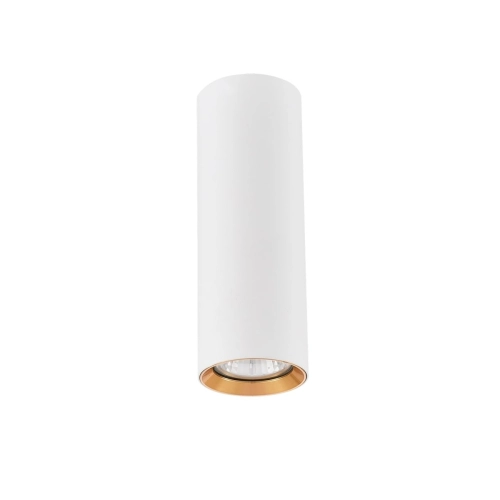 Tuba natynkowa Manacor 17 cm oczko biało - złote 1xGU10