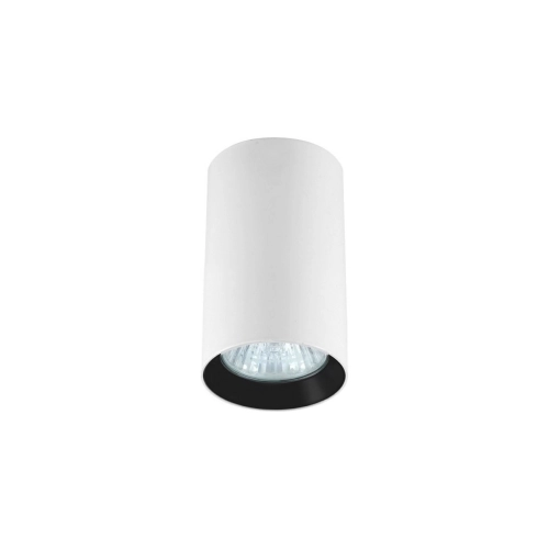 Tuba natynkowa Manacor 9 cm biało - czarna 1xGU10