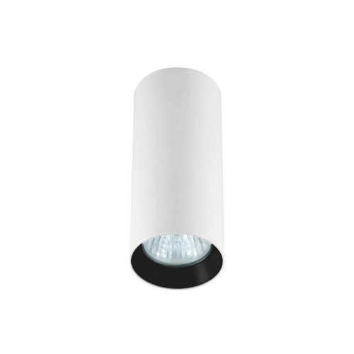 Tuba natynkowa Manacor 17 cm biało - czarne 1xGU10