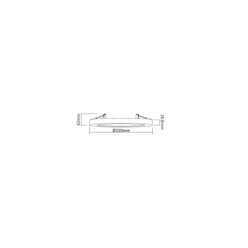 Plafon York czarny 2w1 LED 4000K